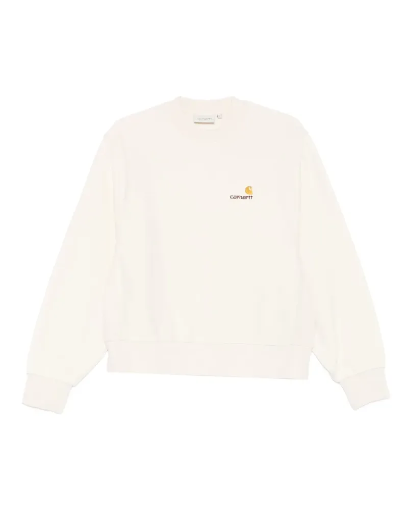 Carhartt WIP Sweatshirt mit Logo-Stickerei - Nude Nude