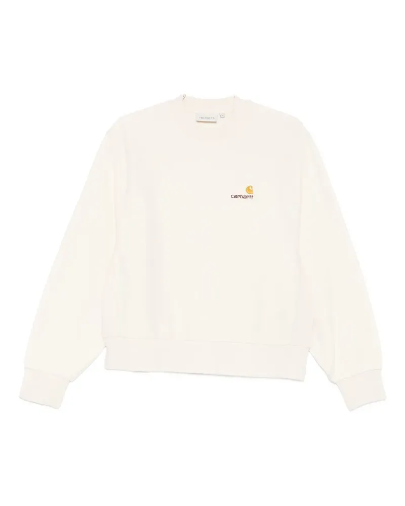 Carhartt WIP logo-embroidered sweatshirt - Nude Nude
