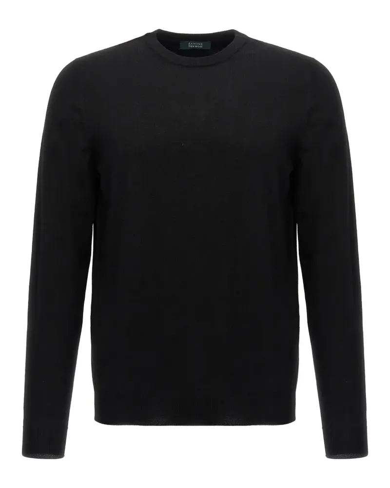 Zanone Flexwool Pullover mit rundem Ausschnitt - Schwarz Schwarz