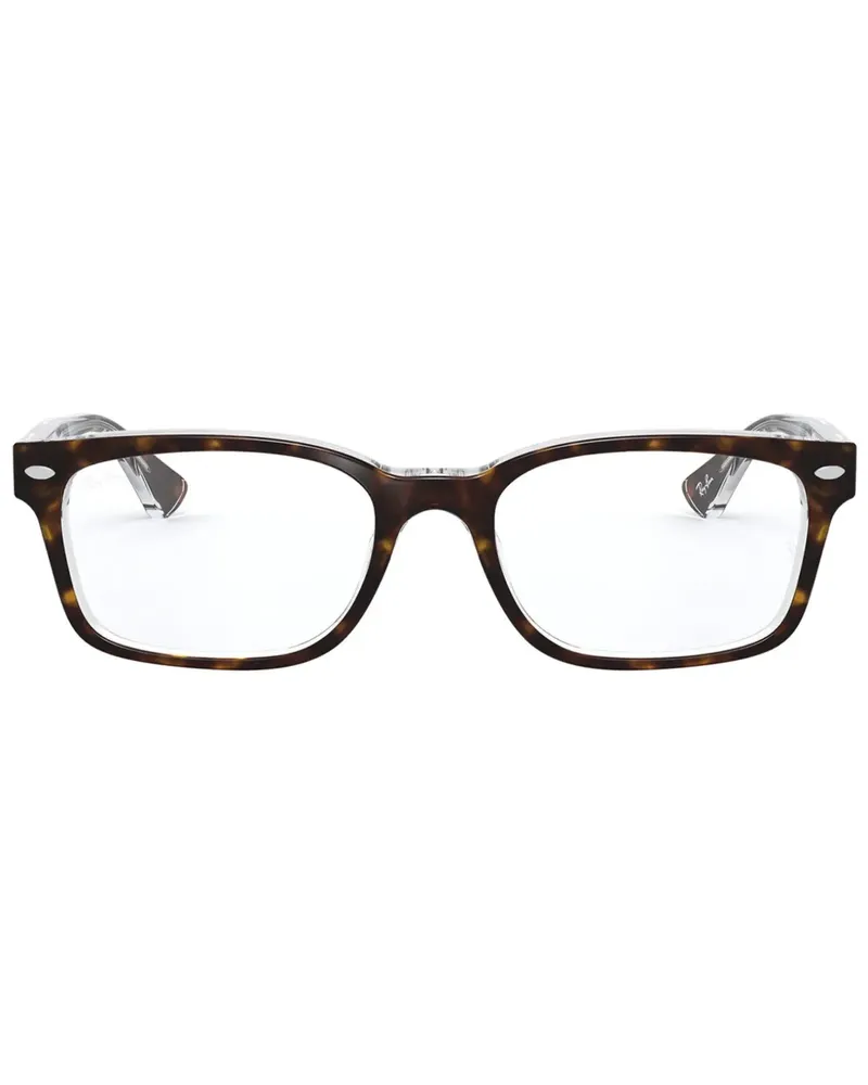 Ray Ban Brille mit eckigem Gestell - Braun Braun