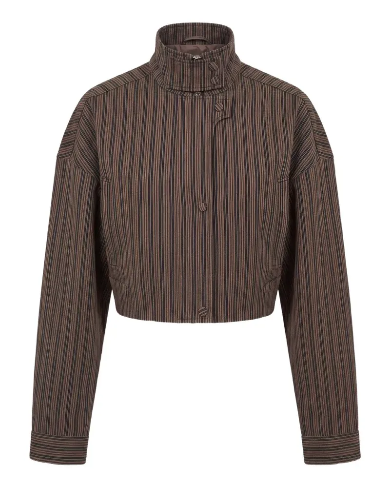 NICHOLAS Cropped-Bomberjacke - Braun Braun