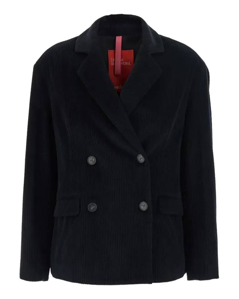 ..,merci double-breasted corduroy blazer - Blau Blau