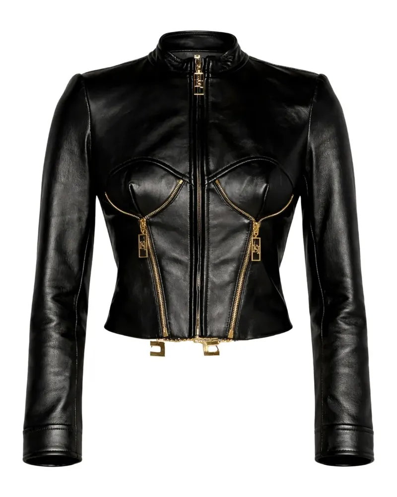 Elisabetta Franchi zipped jacket - Schwarz Schwarz