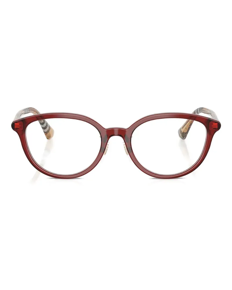 Burberry Brille mit rundem Gestell - Rot Rot