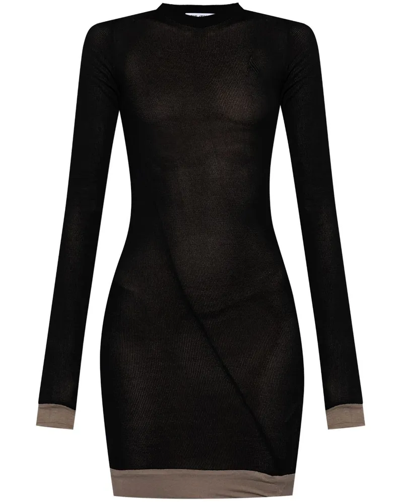 ATTICO Gestricktes Minikleid - Schwarz Schwarz