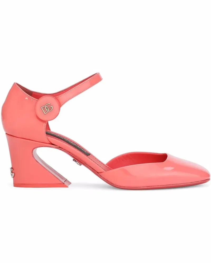 Dolce & Gabbana Pumps mit Design-Absatz - Orange Orange