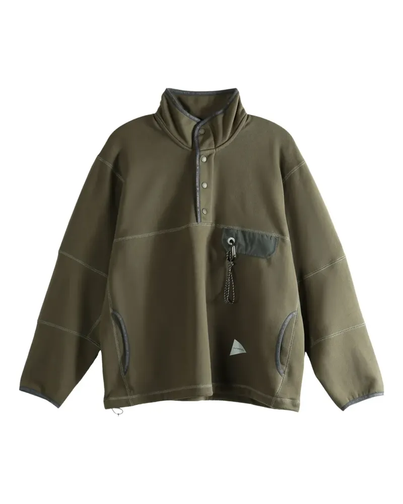 and wander press-stud fastening sweatshirt - Grün Grün
