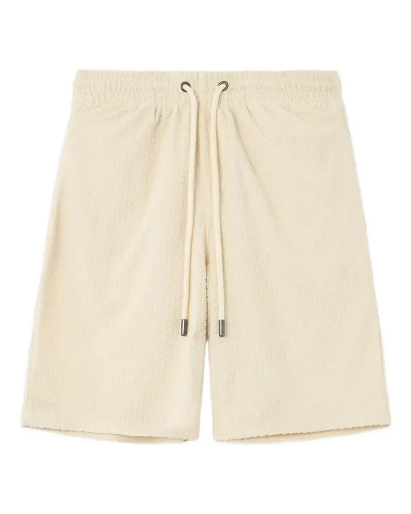 OFF-WHITE drawstring-waist terrycloth shorts - Nude Nude