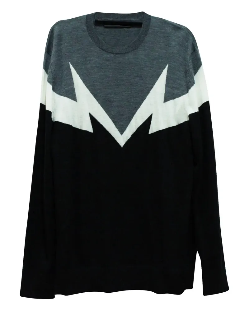 Neil Barrett Double Sonic Pullover - Blau Blau