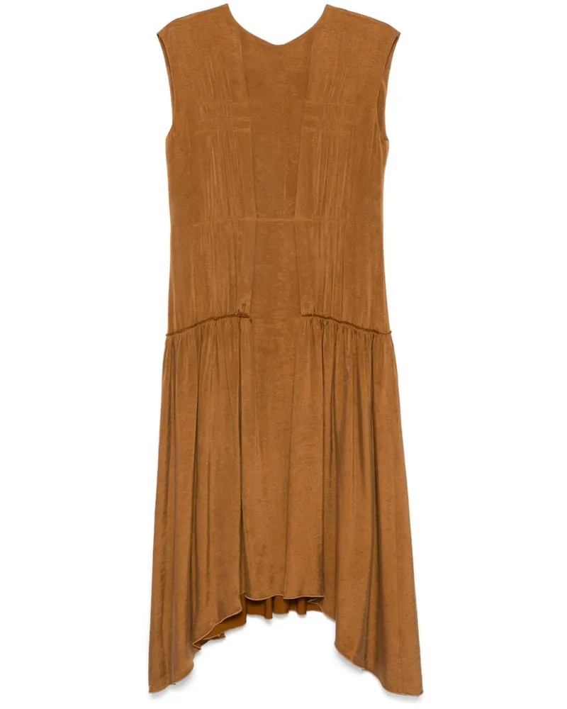 TELA Giulietta Midikleid - Braun Braun