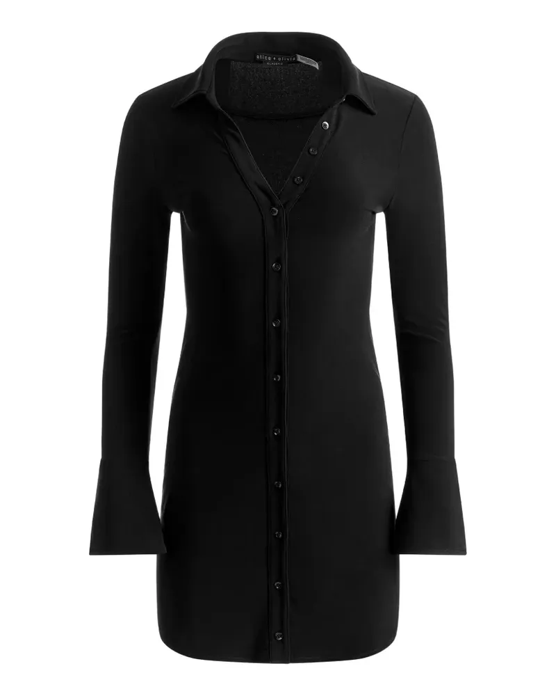 Alice + Olivia Freya shirt mini dress - Schwarz Schwarz