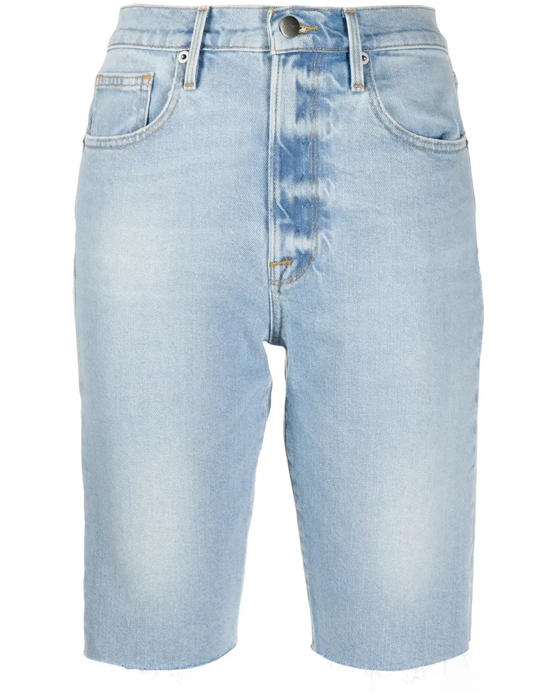 Frame Denim Ausgeblichene Jeans-Shorts - Blau Blau