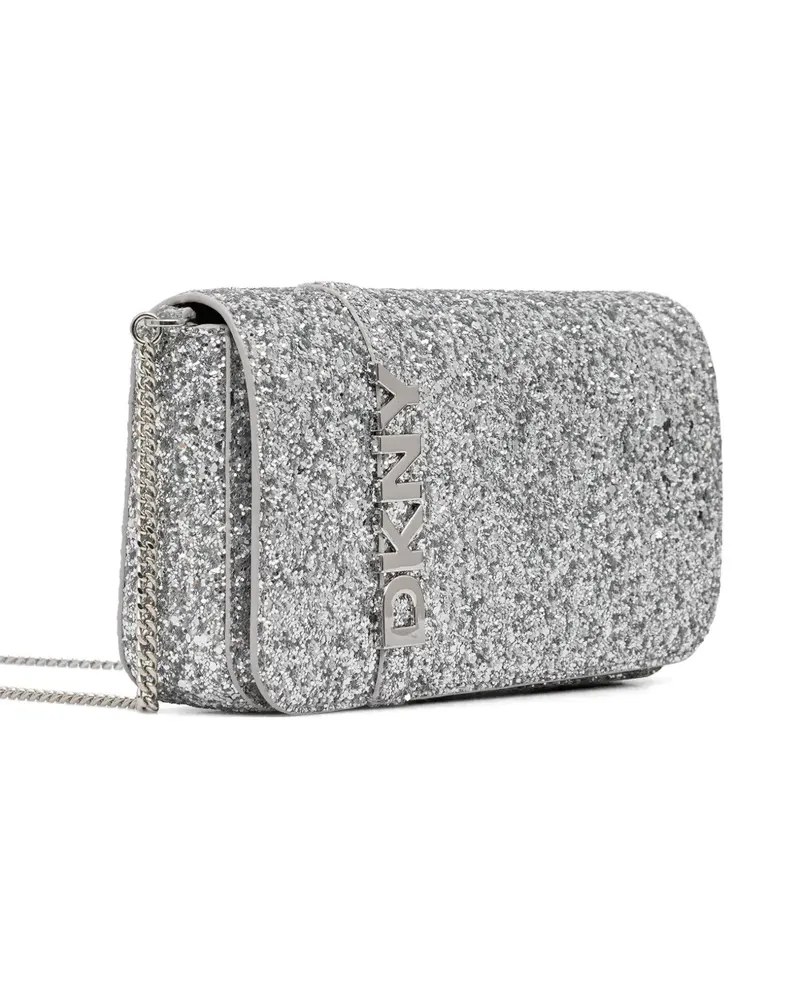DKNY glitter chain crossbody bag - Silber Silber