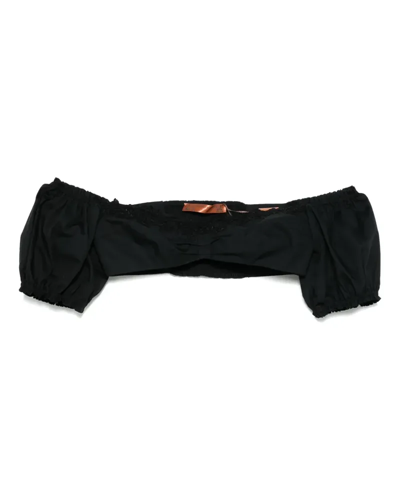Ermanno Scervino Schulterfreies Oberteil - Schwarz Schwarz