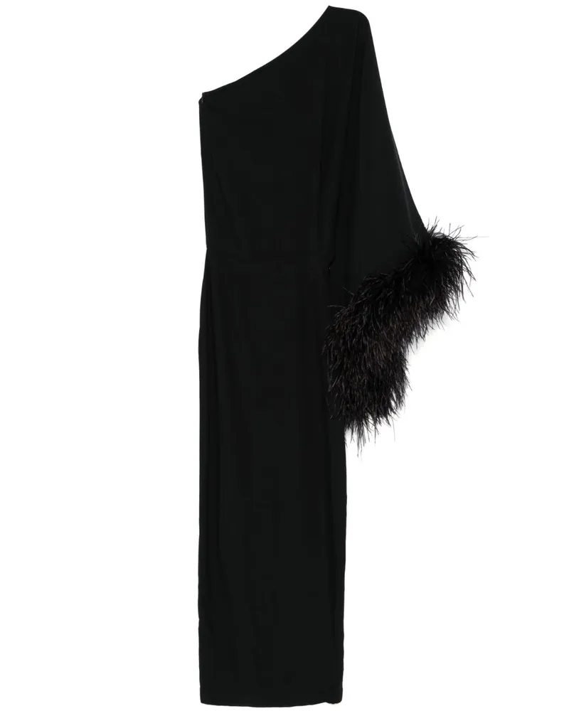 Taller Marmo Feathered Eternity Maxikleid - Schwarz Schwarz