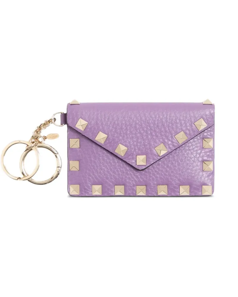 Valentino Garavani Rockstud Anhänger aus gekörntem Kalbsleder - Violett Violett