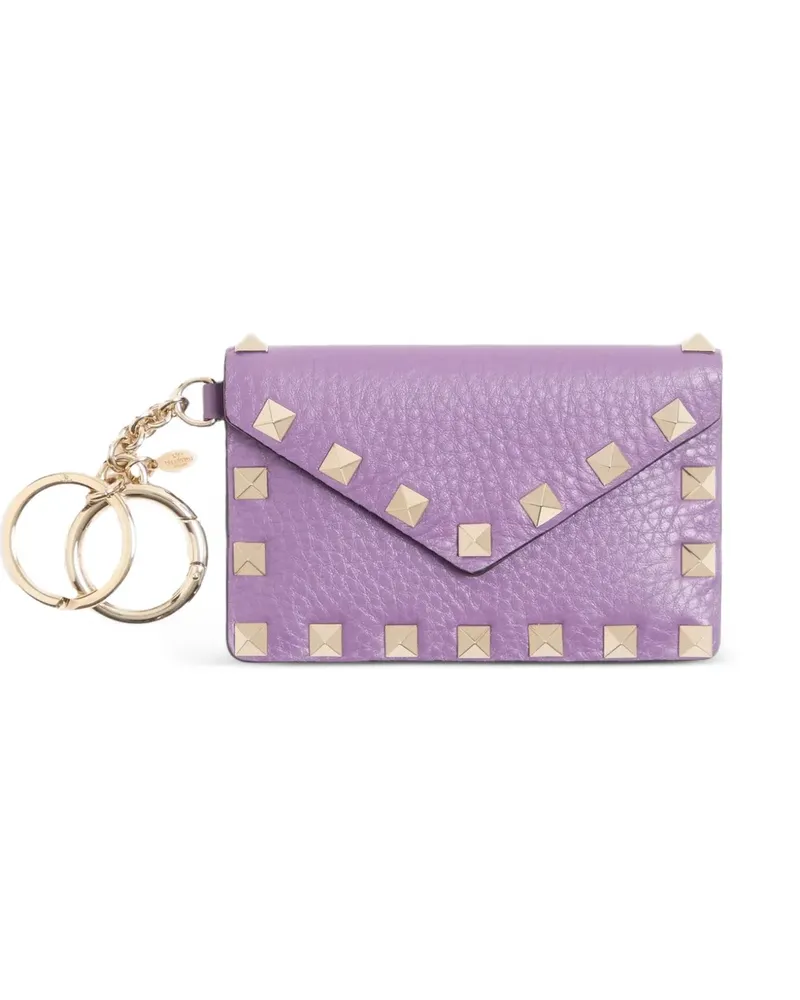 Valentino Garavani Rockstud charm in grainy calfskin - Violett Violett