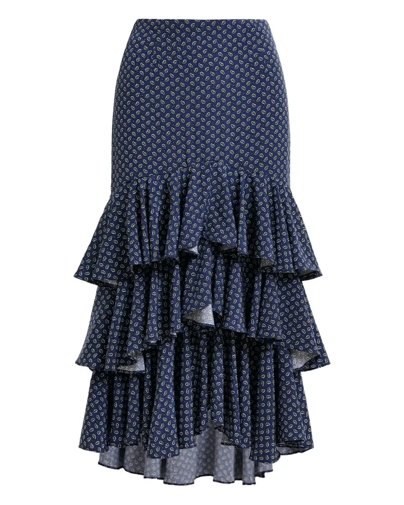 Essentiel Rock mit Paisley-Print - Blau Blau
