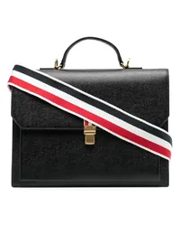 Thom Browne Mr. Thom Aktentasche mit Schulterriemen Schwarz