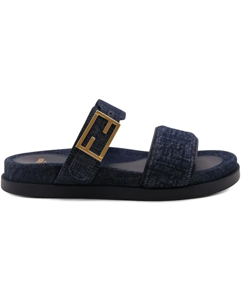 Fendi buckle-strap sandals - Blau Blau