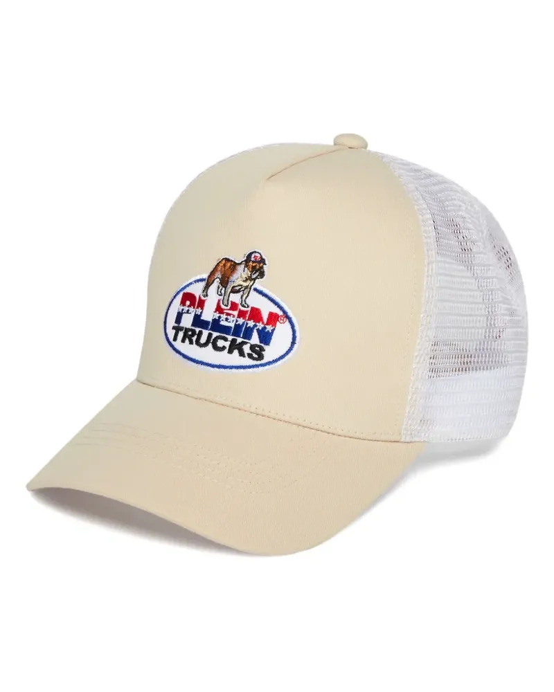 Philipp Plein Mesh-Baseballkappe mit Bulldog-Emblem - Nude Nude