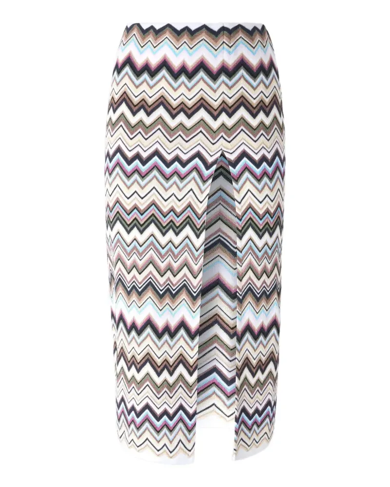 Missoni Rock mit Zickzackmuster - Weiß Weiß