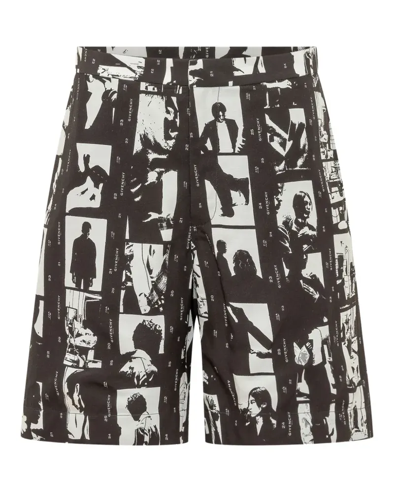 Givenchy Shorts mit Foto-Print - Schwarz Schwarz