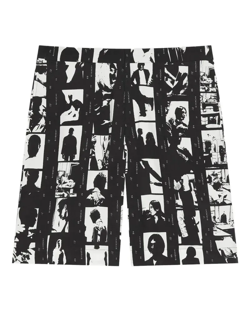 Givenchy Shorts mit Foto-Print - Schwarz Schwarz