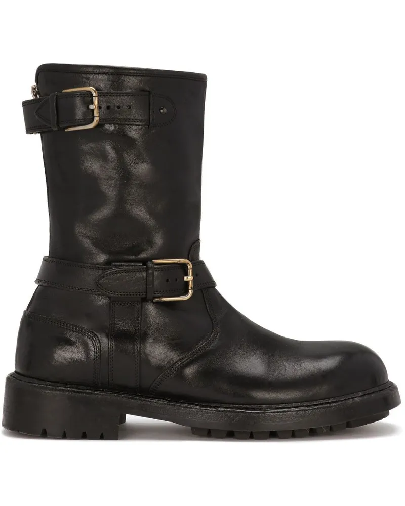 Dolce & Gabbana Horseride Stiefel - Schwarz Schwarz