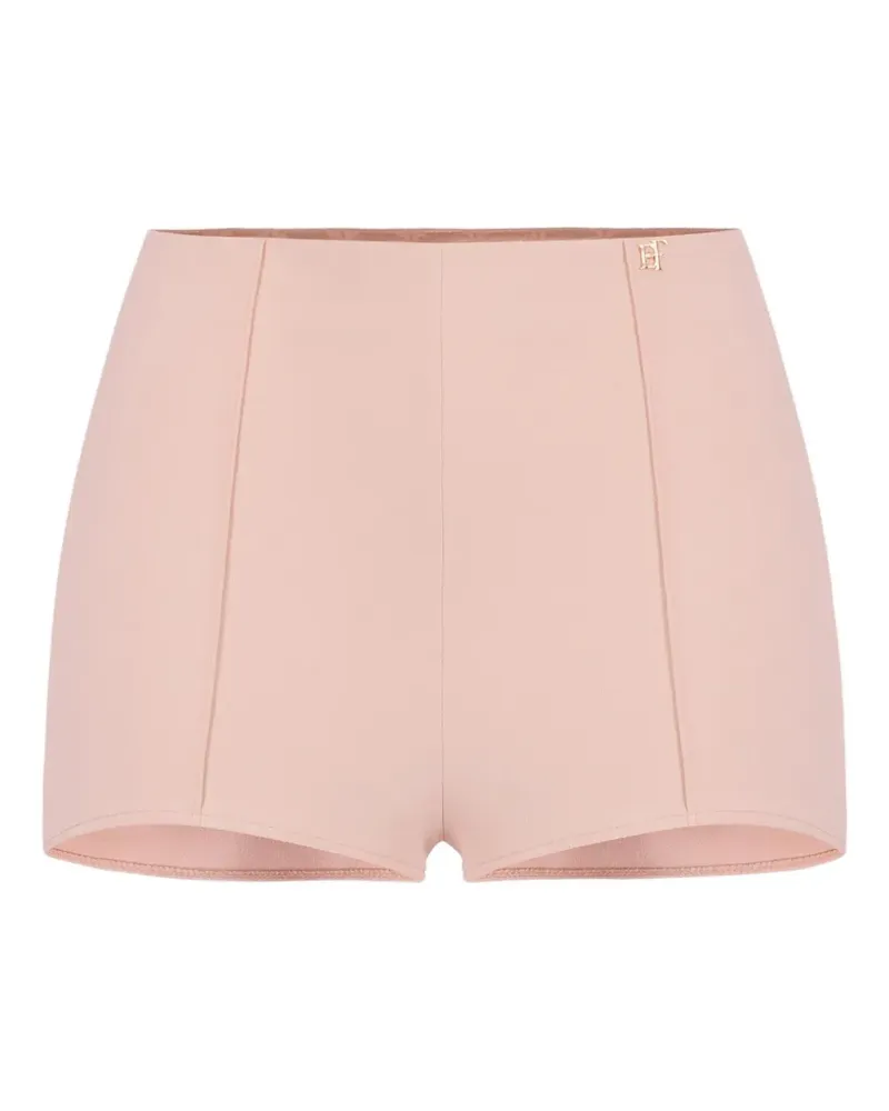 Elisabetta Franchi Shorts aus Krepp im Layering-Look - Rosa Rosa