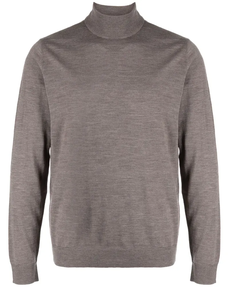 Corneliani Pullover mit Stehkragen - Braun Braun