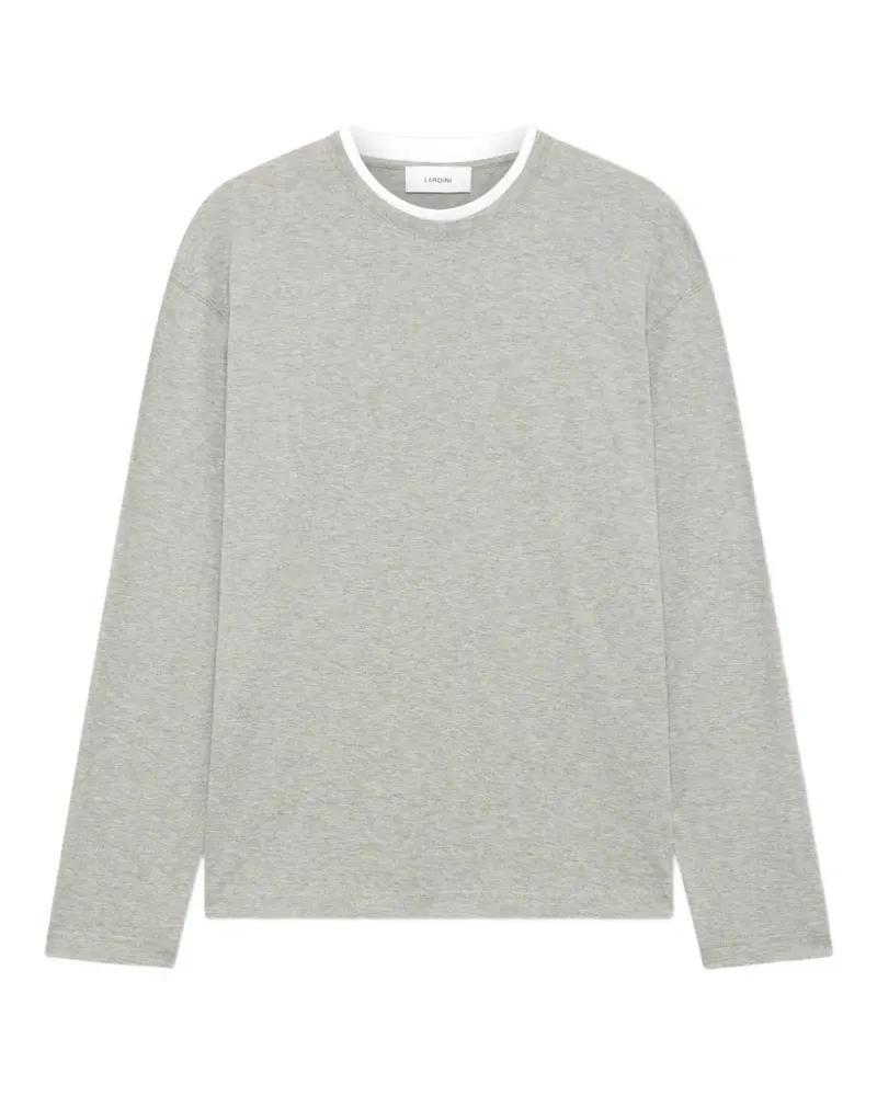 LARDINI long-sleeve cotton T-shirt - Grau Grau