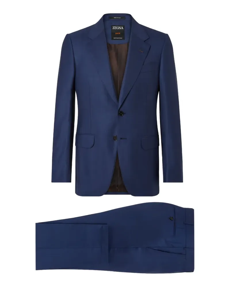 Ermenegildo Zegna Karierter Centoventimila Wollanzug - Blau Blau