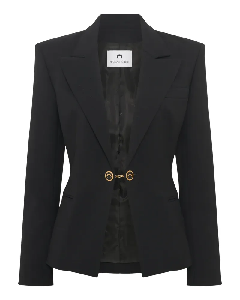 Marine Serre Klassisches Sakko - Schwarz Schwarz
