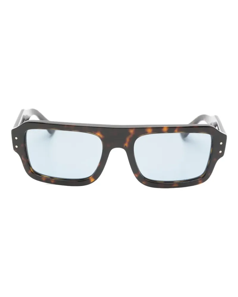 Ray Ban Eckige Sonnenbrille in Schildpattoptik - Braun Braun