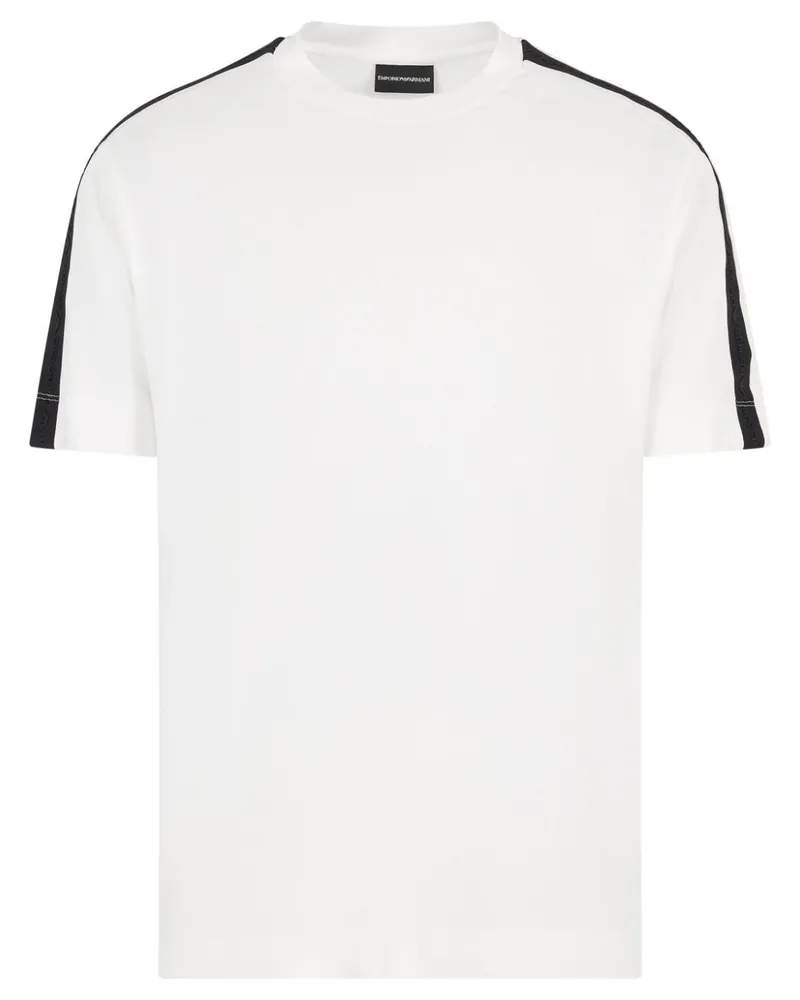 Emporio Armani logo detailing t-shirt Weiß