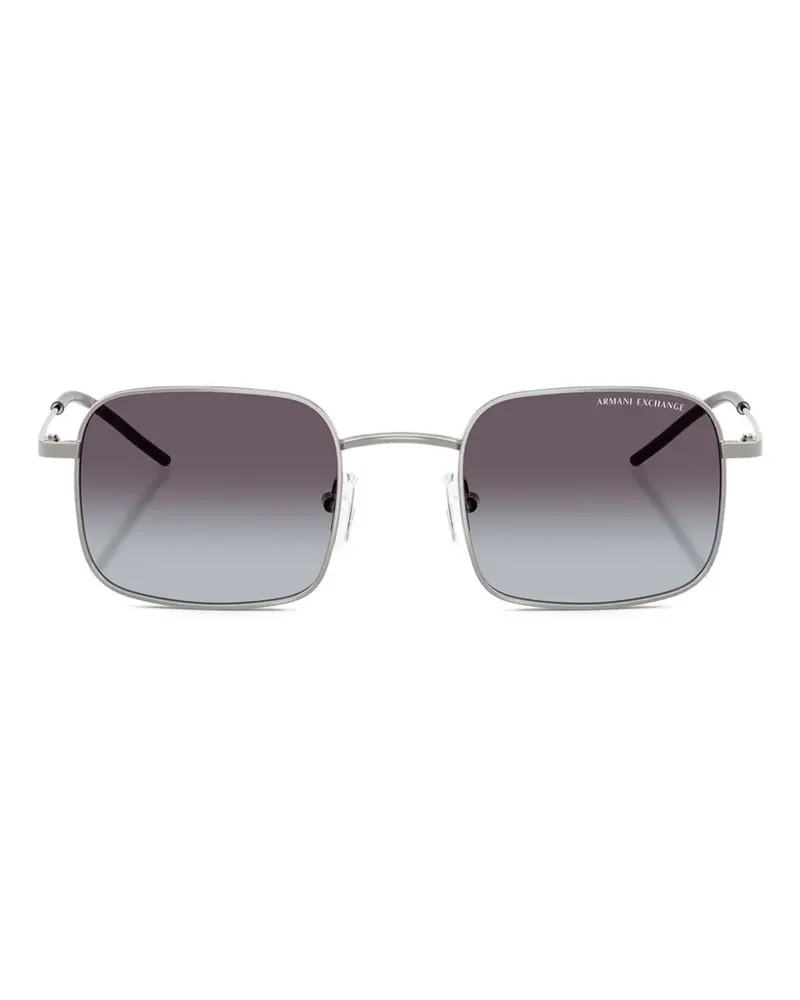 Armani Exchange Sonnenbrille mit eckigem Gestell - Silber Silber