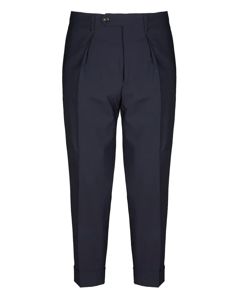 Berwich Hose mit Faltendetail - Blau Blau