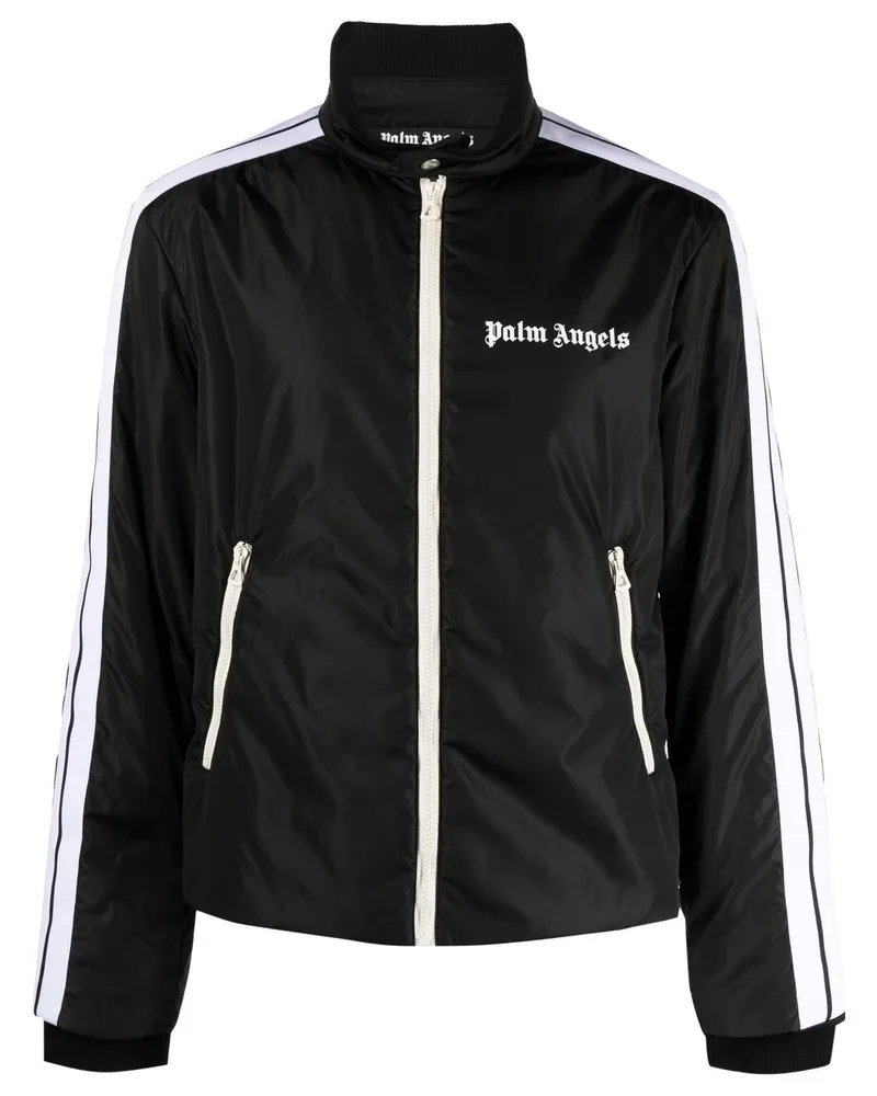 Palm Angels Leicht gefütterte Sportjacke - Schwarz Schwarz