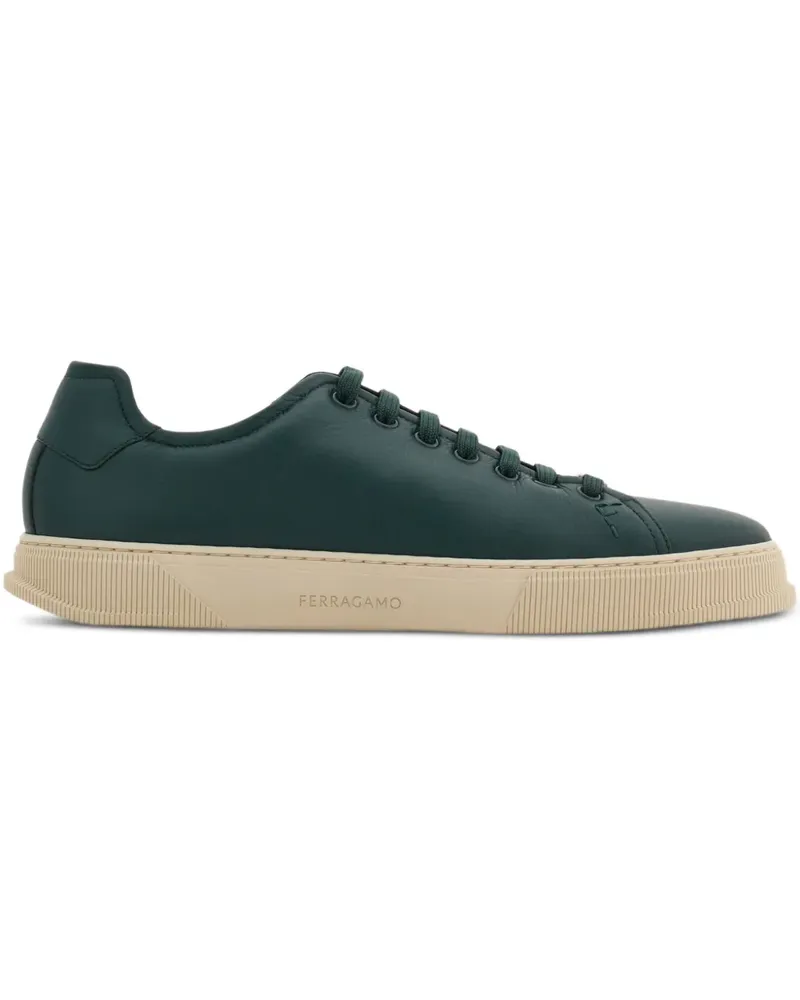 Ferragamo Sneakers mit Logo-Schild - Grün Grün