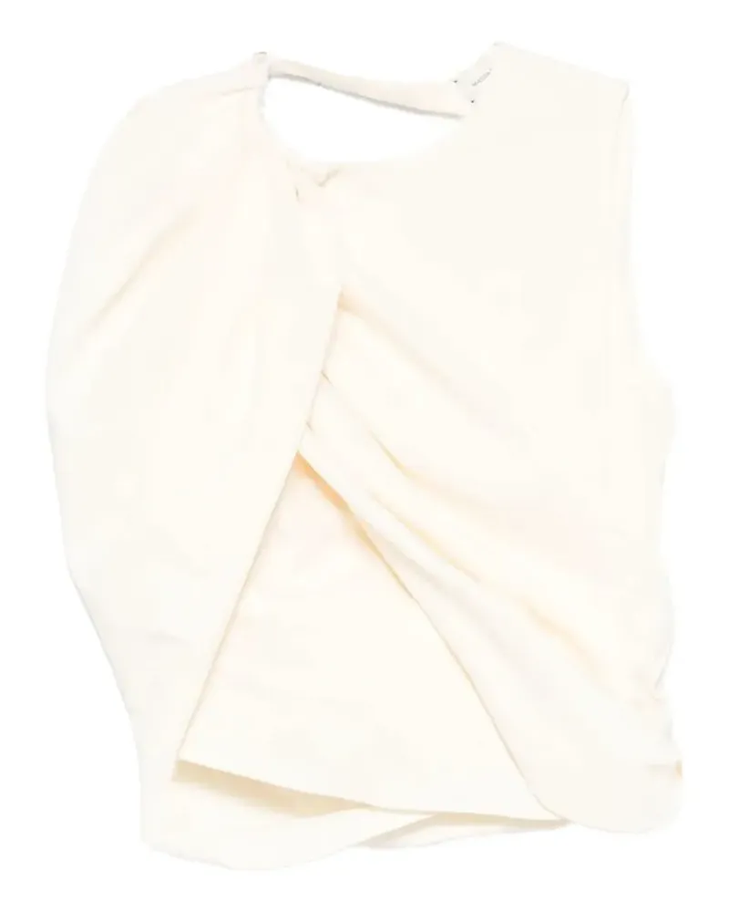 Magda Butrym asymmetric draped top - Nude Nude
