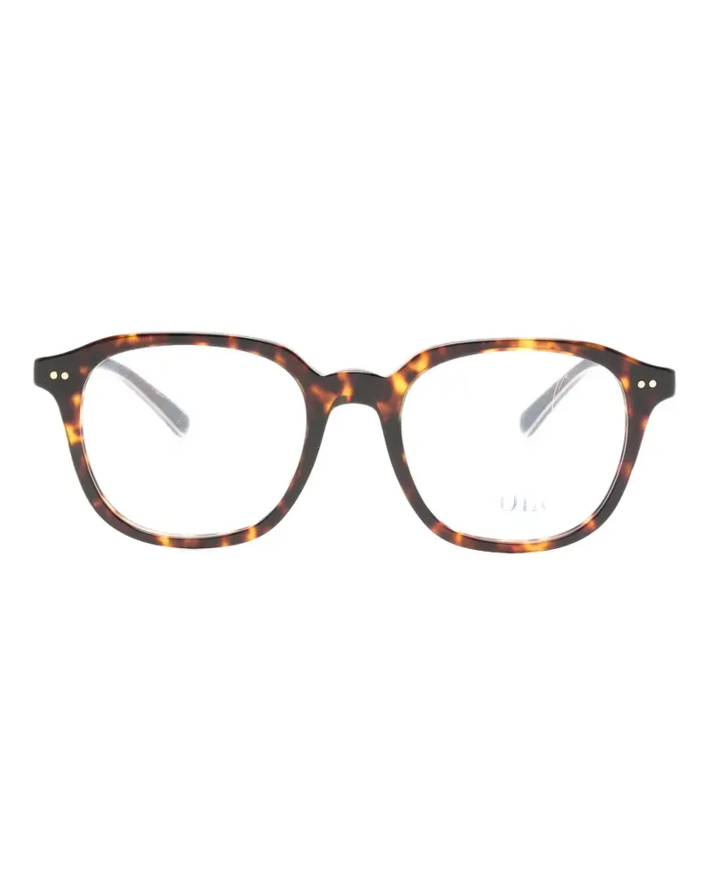 Ralph Lauren tortoiseshell-effect square-frame glasses - Braun Braun