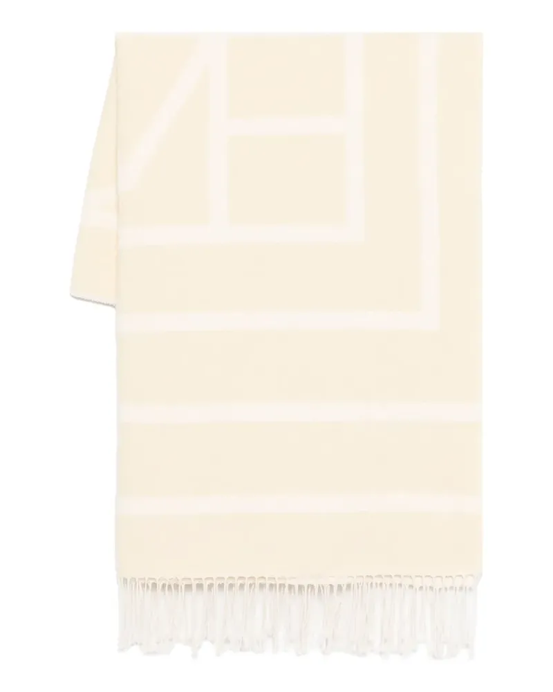 Totême Jacquard-Schal mit Monogrammmuster - Nude Nude
