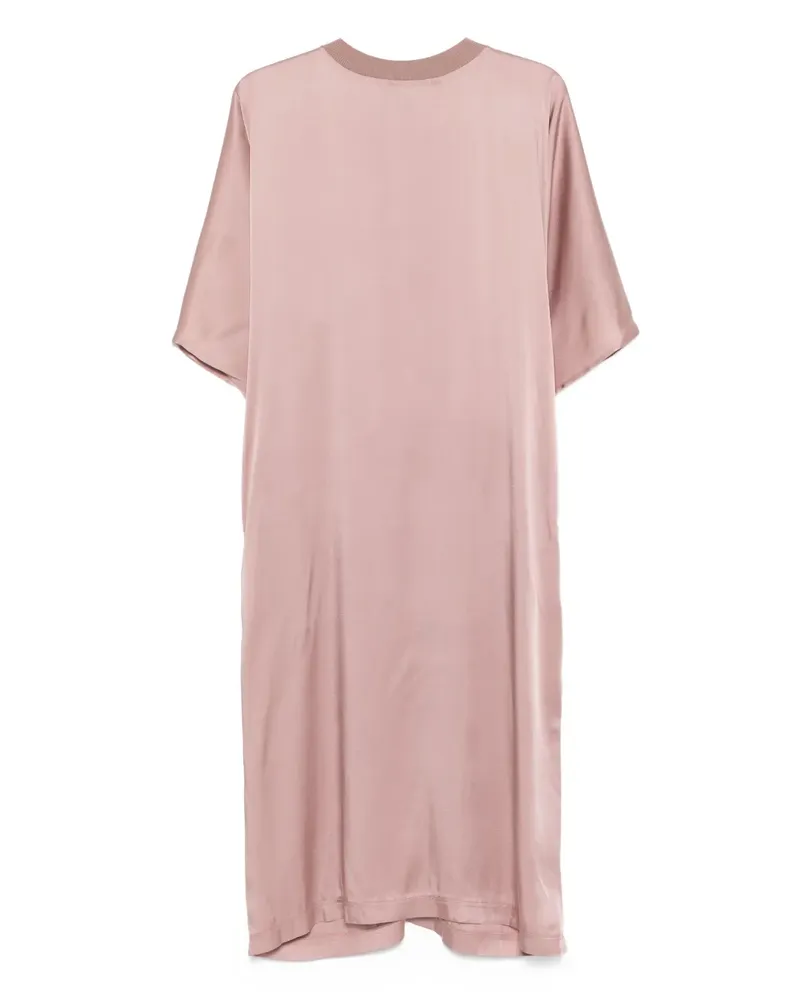 Fabiana Filippi Midikleid mit kurzen Ärmeln - Rosa Rosa
