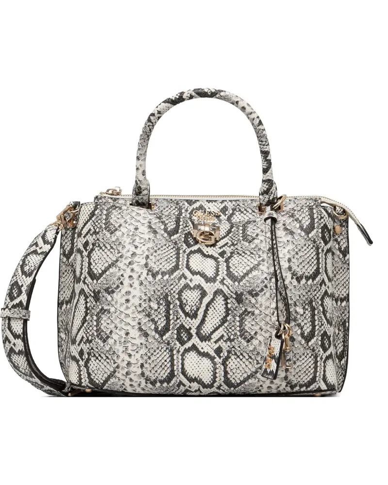 Guess snakeskin-effect tote bag - Nude Nude