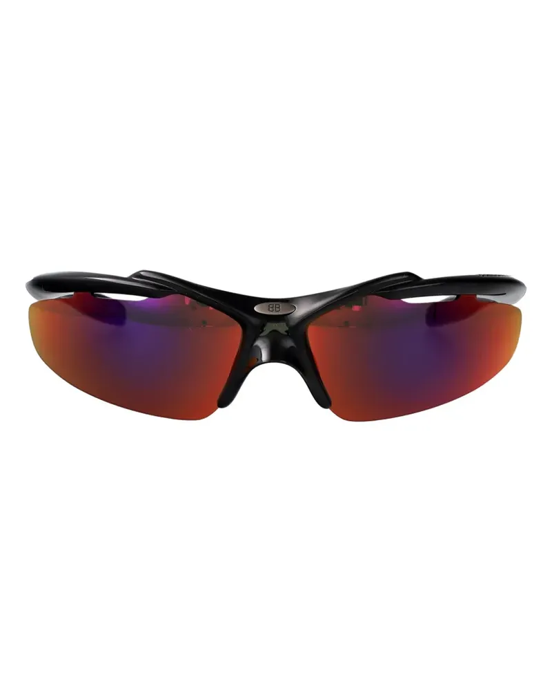 Balenciaga geometric-frame sunglasses - Schwarz Schwarz