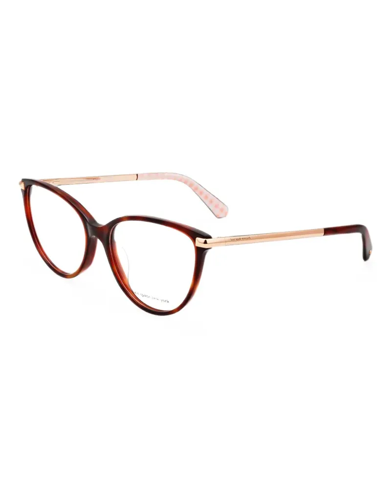 Kate Spade Cat-Eye-Brille in Schildpattoptik - Braun Braun