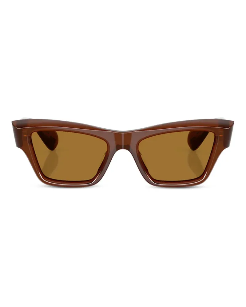 Oliver Peoples Edition 3 Sonnenbrille mit geometrischem Gestell - Braun Braun