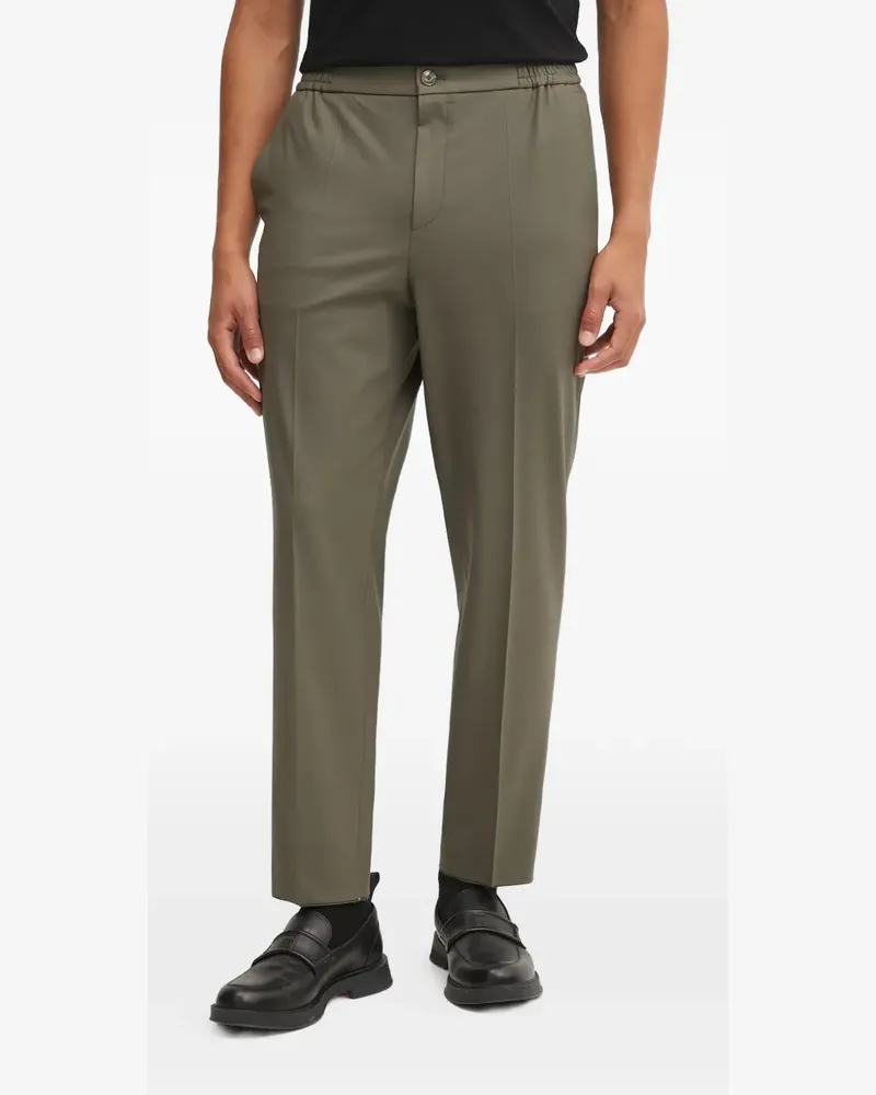 HUGO BOSS elasticated-waistband trousers - Grün Grün