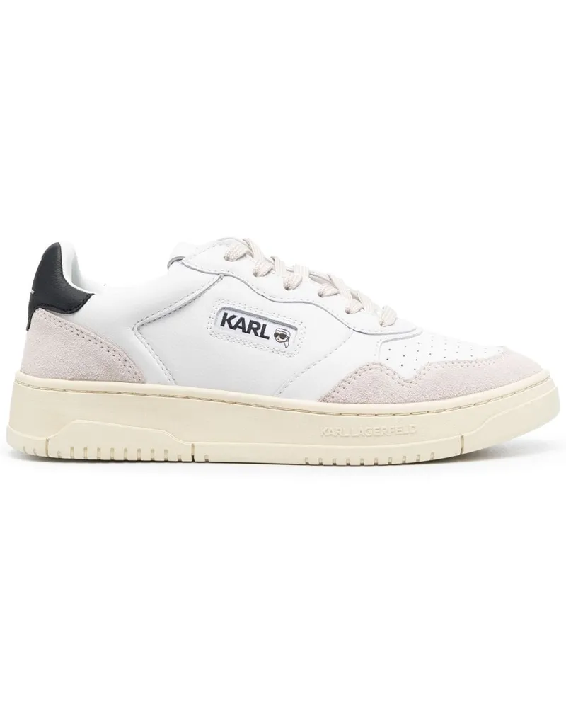 Karl Lagerfeld Sneakers mit Einsätzen - Weiß Weiß